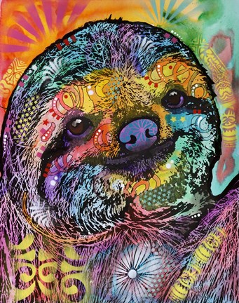 Framed Sloth Print