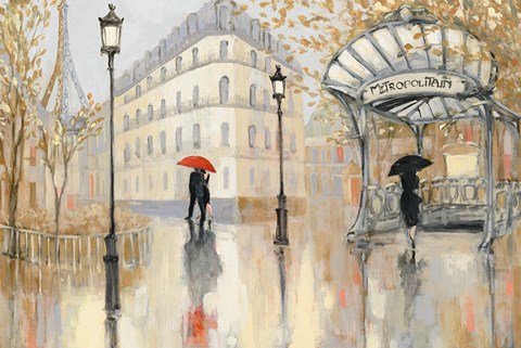 Framed To the Metro Blue Sky Print