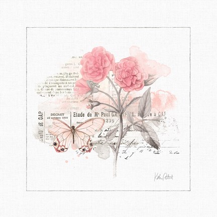 Framed Sunny Day IV Pink Print