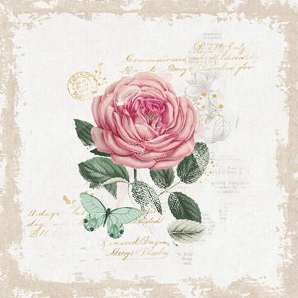 Framed French Romance IV Print