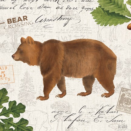 Framed Lodge Collage VIII Print