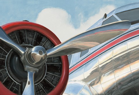 Framed Travel by Air I v2 No Words Print