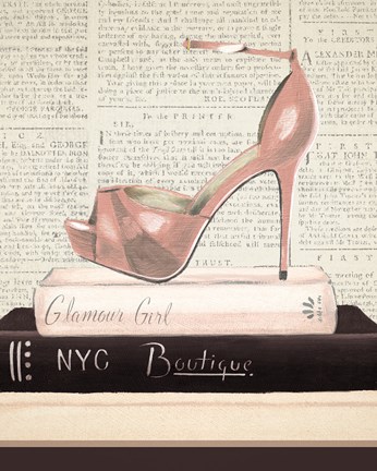 Framed Fashion Magazine IV Print