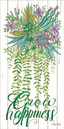 Framed Grow Happiness Print