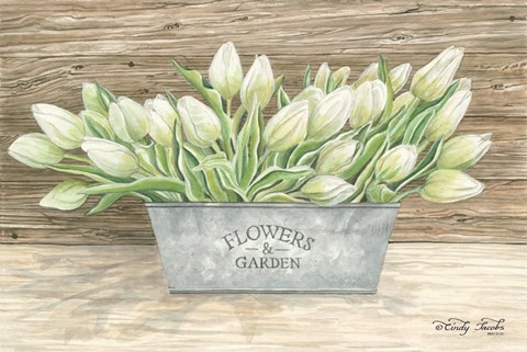 Framed Flowers &amp; Garden Tulips Print