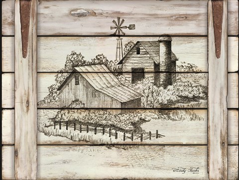 Framed Down on the Farm Print