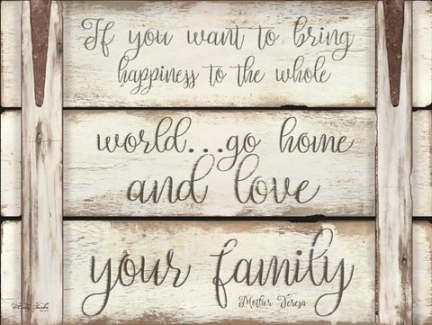Framed Love Your Family Print