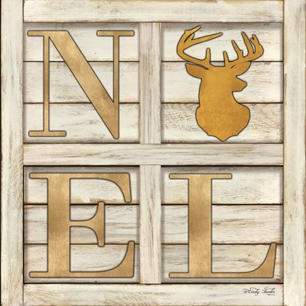 Framed Noel Deer Print