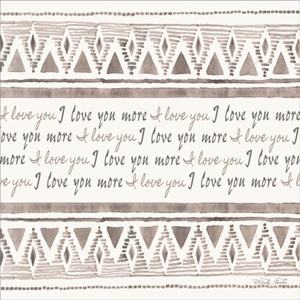 Framed I Love You More Print
