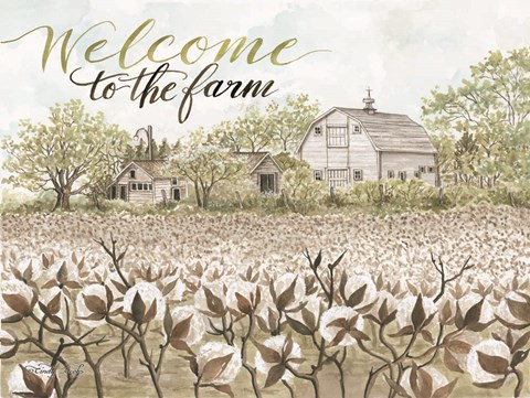 Framed Welcome to the Farm Print