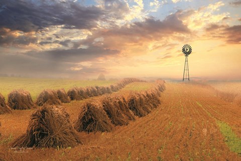 Framed Amish Country Sunrise Print