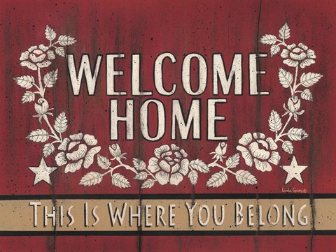 Framed Welcome Home Print