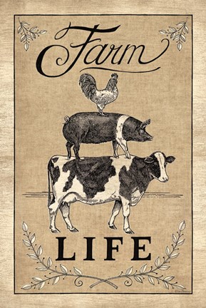 Framed Farm Life Print