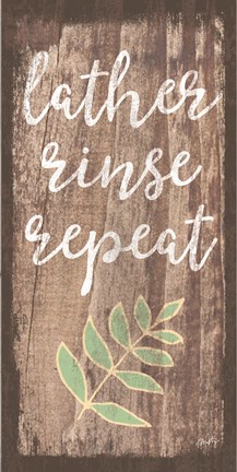 Framed Lather, Rinse, Repeat Print