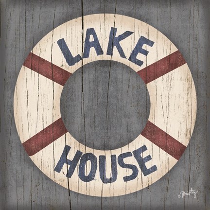 Framed Lake House Print
