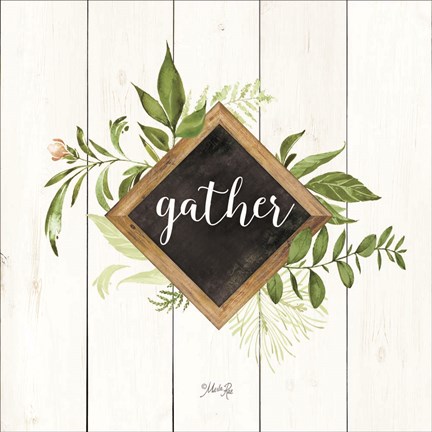 Framed Gather Greenery Print