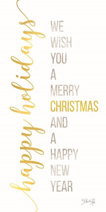 Framed Happy Holidays Print