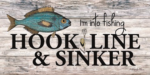 Framed Hook, Line &amp; Sinker Print