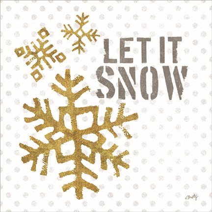 Framed Let It Snow Print