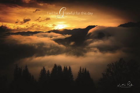 Framed I Will be Grateful for This Day Print