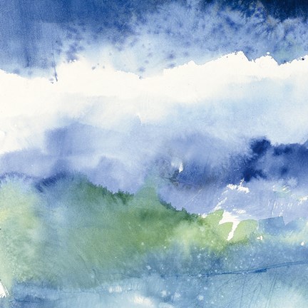 Framed Midnight at the Lake III Print