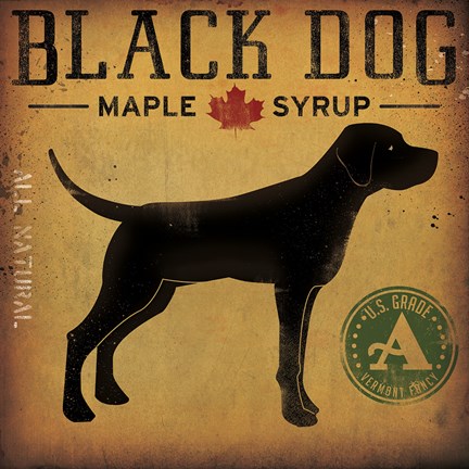 Framed Black Dog at Show No VT Print