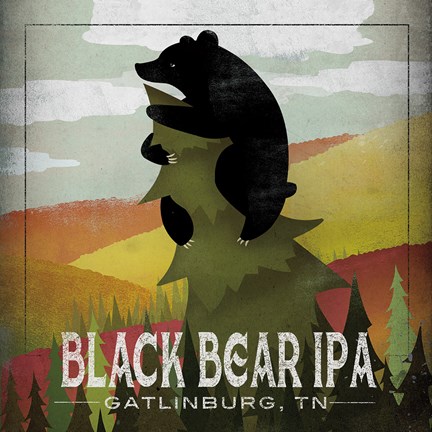 Framed Leaf Peeper Black Bear IPA Print