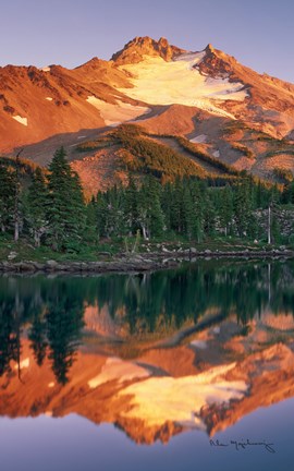 Framed Mount Jefferson Panel II Print