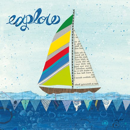 Framed Rainbow Spinnakers IV Print