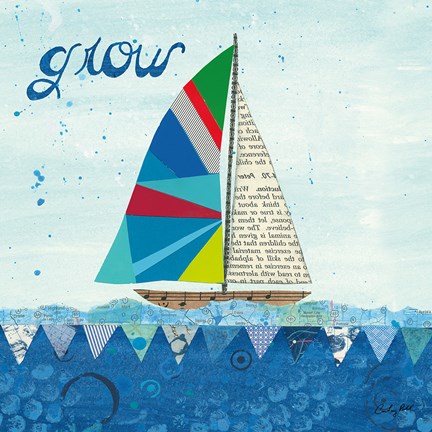 Framed Rainbow Spinnakers III Print