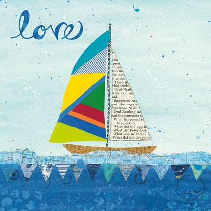 Framed Rainbow Spinnakers I Print