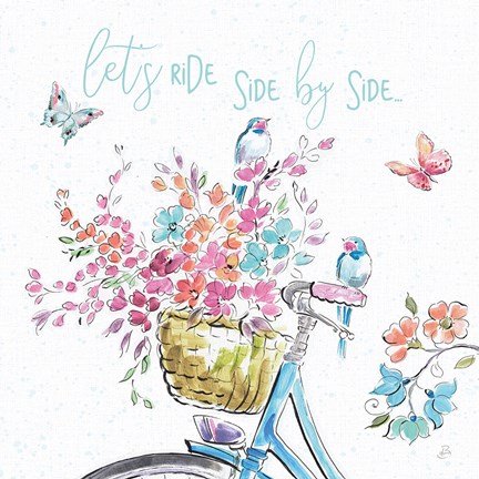 Framed Sparrow Spring V Light Print