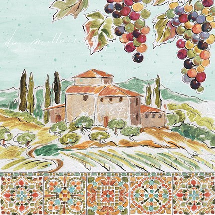 Framed Tuscan Breeze II Print