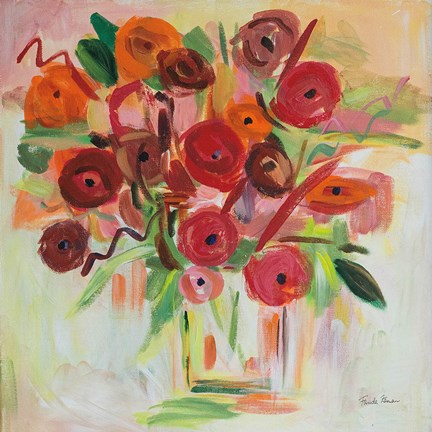 Framed Poppy Burst Print