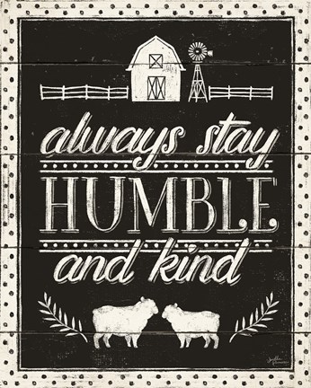 Framed Country Thoughts IV Black Print