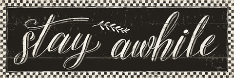 Framed Country Thoughts III Black Print