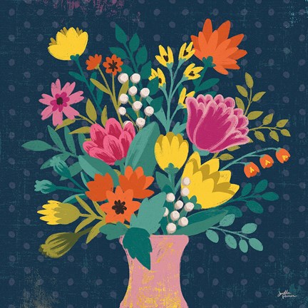 Framed Romantic Luxe VII Print