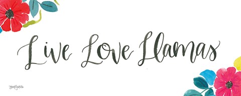 Framed La La Llama VIII Print