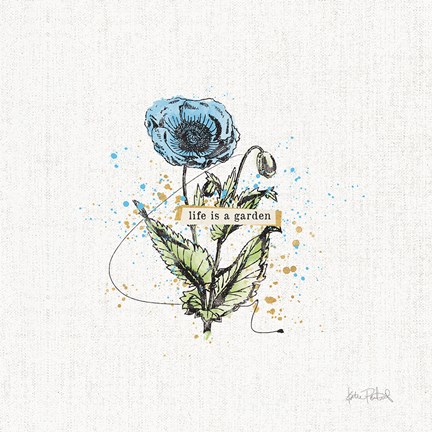 Framed Thoughtful Blooms I Print