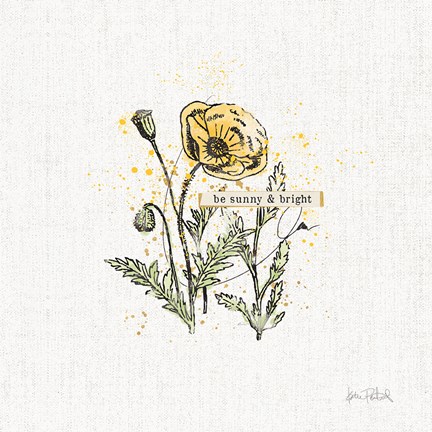 Framed Thoughtful Blooms III Print