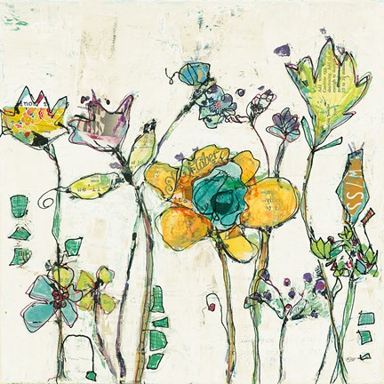 Framed Monkey and Mommy Cream Print