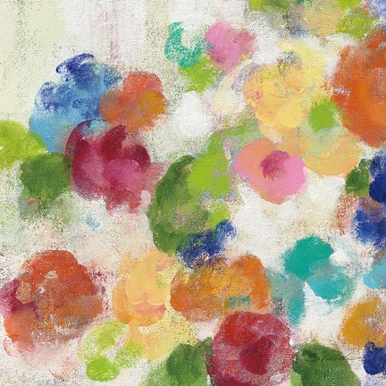 Framed Hydrangea Bouquet I Square I Print