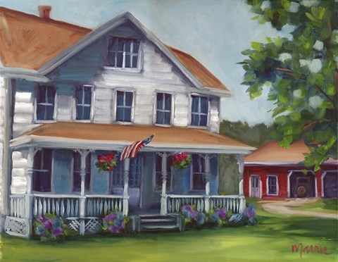 Framed Porch Days Print