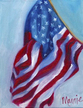 Framed Long May She Wave Print