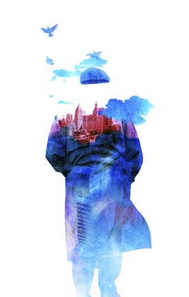 Framed Get Away Color Print