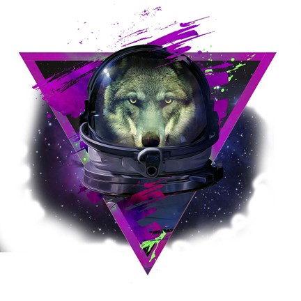 Framed Lonely Astronaut 3 Print