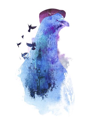 Framed Pigeon Of London Print