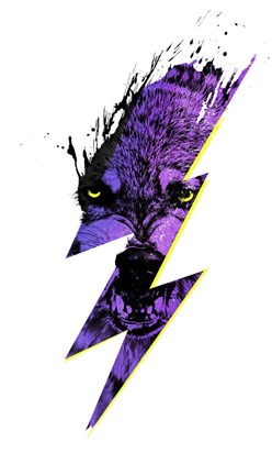 Framed Thunderwolf Alpha Print