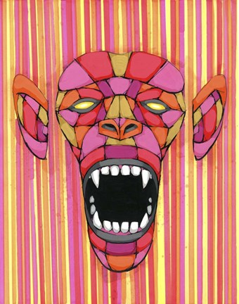 Framed Scream Thru The Spectrum Print