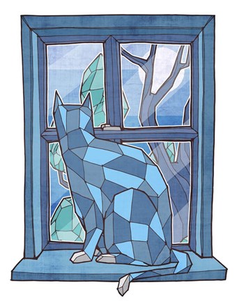 Framed Window Watcher Print